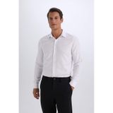 DeFacto Slim Fit Dar Kesim Polo Yaka Kolay Ütülenen Oxford Basic Düz Uzun Kollu Gömlek R4340AZ25SPWT36