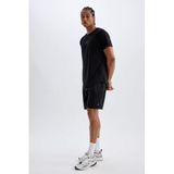 Defacto Slim Fit Dar Kesim Sporcu Standart Paça Şort, Xs, V3030AZ24AU, Siyah, Erkek