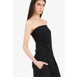 DeFacto Slim Fit Dar Kesim Straplez Siyah Bluz F4425ax25sm