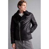 Defacto Slim Fit Dar Kesim Suni Kürk Astarlı Fermuarlı Cepli Süet Deri Kışlık Ceket Mont, Xxl, Slim Fit Dar Kesim Suni Kürk Astarlı Fermuarlı Cepli Süet Deri Kışlık Ceket Mont, Siyah, Erkek