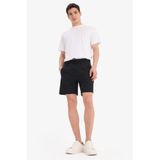 DeFacto Slim Fit Dar Paça Şort, XS, W7965AZ25SM, Siyah, Erkek