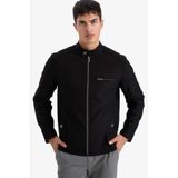 Defacto Slim Fit Dik Yaka Fermuarlı Mont, S, Slim Fit Dik Yaka Fermuarlı Mont, Siyah, Erkek