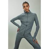DeFacto Slim Fit Dik Yaka Hırka Gri, M, F8013AX26SP, Gri-GR463, Kadın