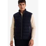 Defacto Slim Fit Dik Yaka Yelek, L, Slim Fit Dik Yaka Yelek, Lacivert, Erkek