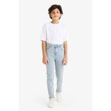 DeFacto Slim Fit Düz Paça Jean Pantolon Erkek Çocuk, 8-9 Yaş, F8478A826SM, Mavi-NM39, Erkek Çocuk