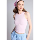 DeFacto Slim Fit Halter Yaka Fitilli Açık Pembe Atlet A8859AX26SM - Pembe-PN343 - XS