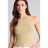 DeFacto Slim Fit Halter Yaka Fitilli Kaşkorse Atlet, M, A8859AX26SM, Bej-BG795, Kadın