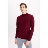 DeFacto Slim Fit Kazak Bordo, XL, B7851AXNS, Bordo-BR45, Erkek