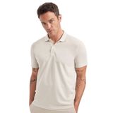DeFacto Slim Fit Kıvrılmaz Polo Yaka Kol Bantlı Pamuklu Tişört, XL, D0033AXNS, Bej-BG779, Erkek