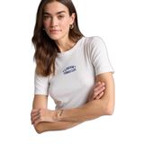 DeFacto Slim Fit Nakışlı Fitilli Kaşkorse Tişört, 2XL, H2357AX26SM, Ekru-ER105, Kadın