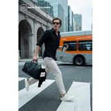DeFacto Slim Fit Polo Yaka Basic Düz Uzun Kollu Gömlek, 2XL, F9884AX26SP, Siyah-BK81, Erkek