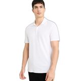 DeFacto Slim Fit Polo Yaka Kısa Kollu Polo Tişört, 3XL, M6609AZ26SP, Beyaz, Erkek
