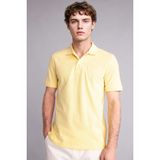 DeFacto Slim Fit Polo Yaka Kısa Kollu Polo Tişört, XXL, D7665AX26SM, Sarı, Erkek