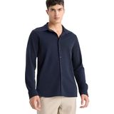 DeFacto Slim Fit Polo Yaka Pike Uzun Kollu Gömlek Lacivert, S, F0337AX25AU, Lacivert-NV91, Erkek