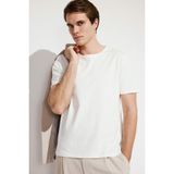 DeFacto Slim Fit Premium Kısa Kollu Beyaz Tişört, L, G7690AX26SM, Beyaz-WT34, Erkek