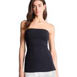 DeFacto Slim Fit Straplez Bürümcük Bluz, M, H1469AX26SP, Siyah-BK81, Kadın