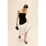 DeFacto Slim Fit Straplez Bürümcük Bluz, XL, H1469AX26SP, Siyah-BK81, Kadın