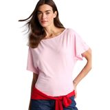 DeFacto Slim Fit Tek Omuzlu Kısa Kollu Tişört, XL, H7329AX26SM, Pembe-PN648, Kadın