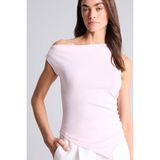 DeFacto Slim Fit Tek Omuzlu Ribana Bluz F2453AX26SM - Pembe-PN343