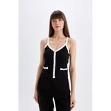 Defacto Slim Fit V Yaka Fitilli Kaşkorse Atlet