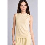DeFacto Slim Fit Yarım Balıkçı Yaka Kısa Kolsuz Açık Sarı Tunik H6404AX26SM - Sarı-YL155