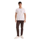 DeFacto Slim Tapered Fit Dar Kalıp Normal Bel Daralan Paça Jean Pantolon, 28/28, F4046AX25WN, Kahve-BN539, Erkek