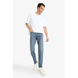 DeFacto Slim Tapered Fit Dar Kalıp Normal Bel Daralan Paça Jean Pantolon, 30/28, G1300AX25AU, İndigo-NM84, Erkek