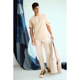 DeFacto Slim Tapered Fit Dar Paça Jean Pantolon, 28/28, C9743AX25AU, Bej, Erkek