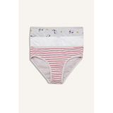 DeFacto Snoopy Baskılı Penye 3'lü Slip Külot Kız Çocuk H0183A826SP