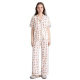 DeFacto Softshell Ayıcıklı Pijama Takımı, M, G7965AX26SP, Ekru-ER98, kadın