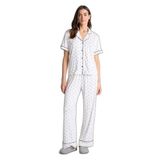 DeFacto Softshell Puantiyeli Pijama Takımı, M, H1795AX26SP, Ekru-ER98, kadın