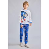 DeFacto Sonıc the Hedgehog Baskılı Uzun Kollu Regular Fit 2'li Pijama Takımı Erkek Çocuk