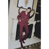 DeFacto Sorbe x Carrot Fit Pantolon Havuç Kesim Normal Bel Düz Paça Cepli Bordo, 34, D9926AX24AU, Bordo-BR171, Kadın