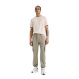 DeFacto Sporcu Jogger Eşofman Altı Slim Fit Dar Kesim Dokuma Kargo Cepli Standart Paça, M, D3884AX24WN, Haki-KH465, Erkek