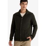 DeFacto Standart Fit Balıkçı Yaka Triko Hırka, XL, F5110AX25CW, Haki-KH444, Erkek