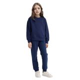 DeFacto Standart Fit Basic Düz Beli Lastikli Okul Jogger Eşofman Altı Kız Çocuk, 5-6 Yaş, Y1226A625AU, Lacivert-NV241, Kız çocuk