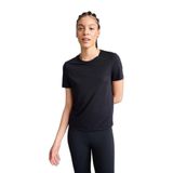 DeFacto Standart Fit Bisiklet Yaka Sporcu Kısa Kollu Tişört, XS, D2296AX26SP, Siyah, Kadın
