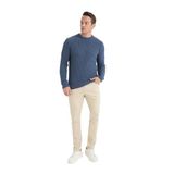 DeFacto Standart Fit Bisiklet Yaka Triko Kazak, 3XL, E0811AX25WN, İndigo, Erkek