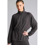 DeFacto Standart Fit Dik Yaka Fermuarlı Modal Hırka, 2XL, G6807AX25WN, Antrasit-AR210, Kadın