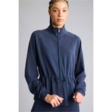 DeFacto Standart Fit Dik Yaka Fermuarlı Modal Hırka, XL, G6808AX25WN, Lacivert-NV146, Kadın