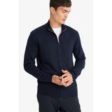 DeFacto Standart Fit Dik Yaka Fermuarlı Triko Hırka Lacivert, M, F2739AX25AU, Lacivert-NV135, Erkek