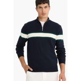 Defacto Standart Fit Dik Yaka Triko Kazak, S, Y4193AZ25WN, Lacivert, Erkek