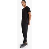 DeFacto Standart Fit İçi Yumuşak Tüylü Skuba Dalgıç Kumaş Sporcu Jogger Eşofman Altı D7308AX25SP - Siyah-BK81