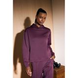 DeFacto Standart Fit Kapüşonlu Baskılı Sporcu Sweatshirt, S, F1690AX25WN, Bordo-BR171, kadın
