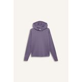 Defacto Standart Fit Kapüşonlu Skuba Dalgıç Kumaş Sporcu Basic Düz Sweatshirt, M, A5626AX25SP, Mor, Kadın