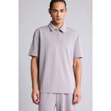 DeFacto Standart Fit Kısa Kollu Polo Yaka Tişört, XL, G6439AX26SP, Gri-GR111, Erkek
