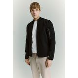DeFacto Standart Fıt Kolej Yaka Fermuarlı Cepli Triko Bomber Hırka F7641AX26AU
