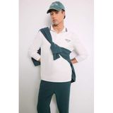 DeFacto Standart Fit Polo Yaka Baskılı Sporcu Uzun Kollu Tişört, S, F0379AX25AU, Ekru-ER105, Erkek