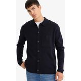 DeFacto Standart Fit Polo Yaka Düğmeli Ön Cep Detaylı Triko Hırka F3720AX25WN - Lacivert-NV64