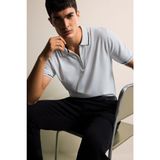 DeFacto Standart Fit Polo Yaka Fermuarlı Triko Kısa Kollu Tişört, S, D6199AX25AU, Beyaz-WT32, Erkek